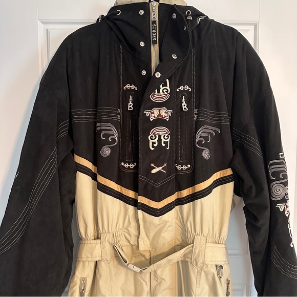 Bogner mens ultrasuede vintage ski suit - Picture 2 of 6